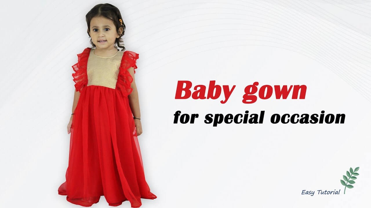 Baby Gown | Kids dress, Baby gown, Gowns