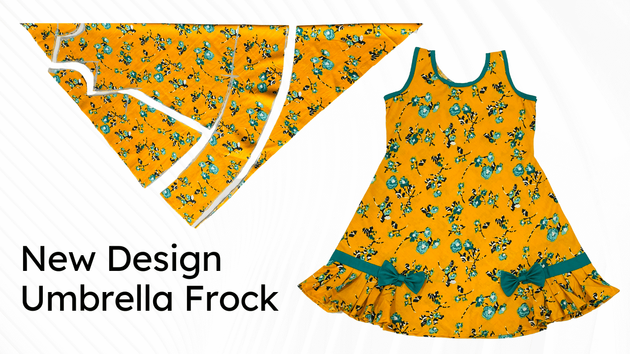 New Design Umbrella Cut Baby Frock